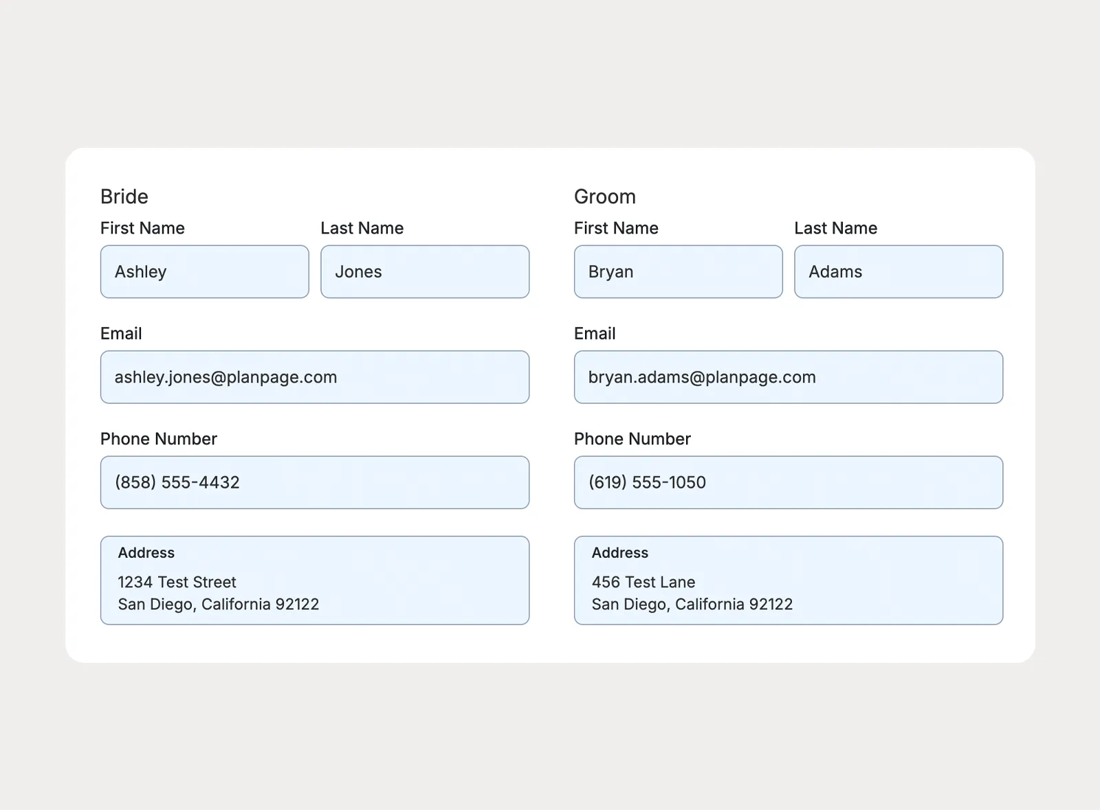 Collect client details