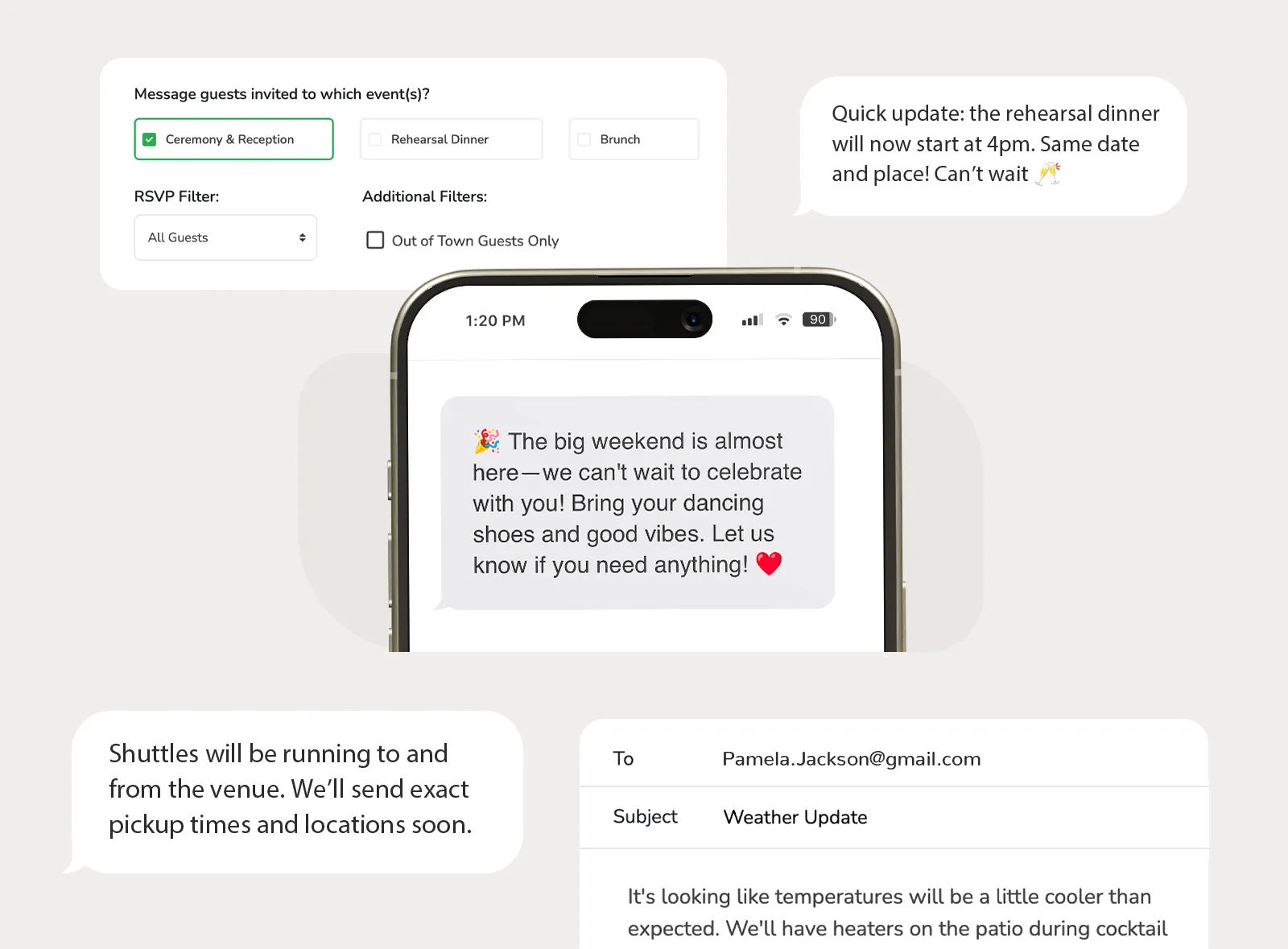 Reach the right guests with connected messaging