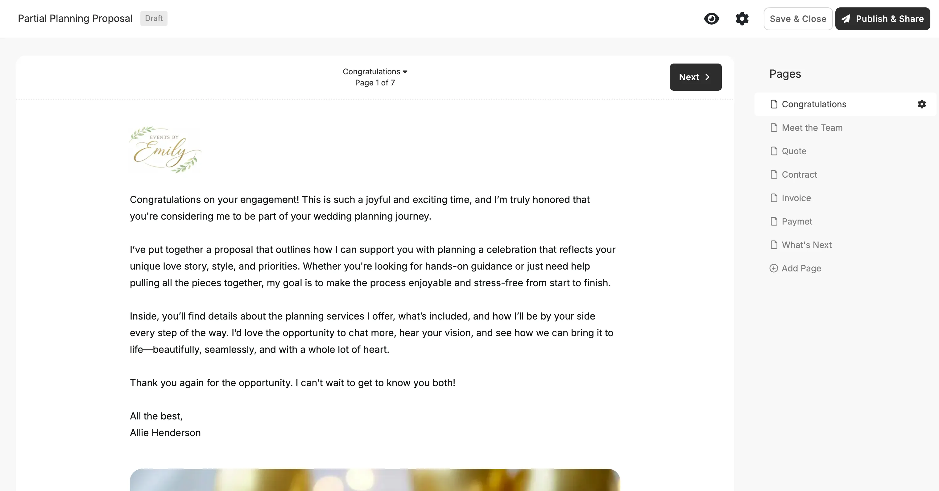 Planpage marketing hero